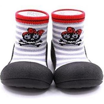 Attipas Primeiro Passo Halloween Cinza e Vermelho