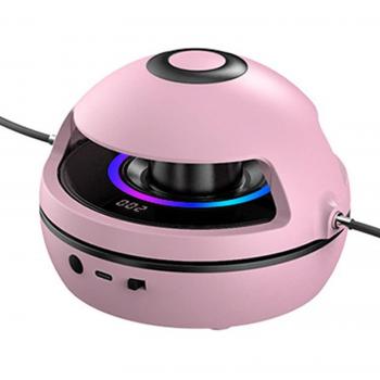 Máquina Saltarín Eléctrico 70 cm con Cuentas en Rosa