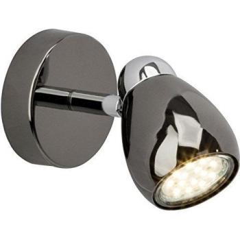 LED Wandleuchte Milano in Schwarzchrom und Chrom 3W 300lm GU10 von Brilliant