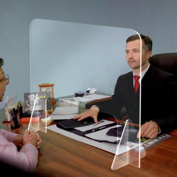 Protection de Comptoir Portable 40 × 40 cm – Transparente