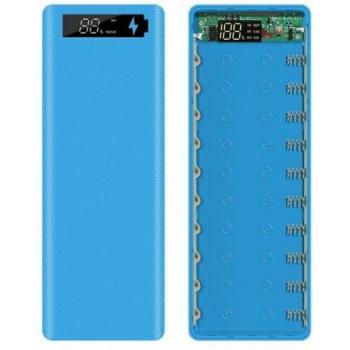 Solderless 10x18650 Power Bank with LED Digital Display and DIY Shell for Mobile Charging