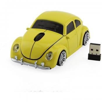 2.4G Wireless Ergonomic Optical Mouse - Sports Car Design, 1600DPI for Gaming and Office Use
