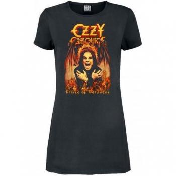 Ozzy Vibes: Ladies’ Charcoal Dark Princess T‑Shirt Dress, XL