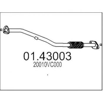Tubo gas scarico MTS 01.43003