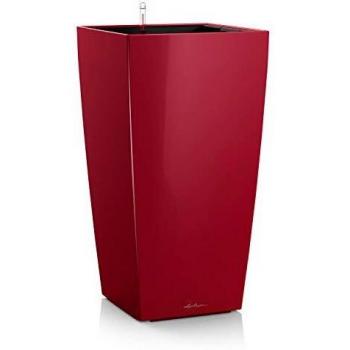 Pot de fleurs d'intérieur LECHUZA Cubico Premium 50 - Rouge Scarlet