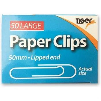 Graffette di Carta Tiger 50mm Argento – Pacchetto da 50
