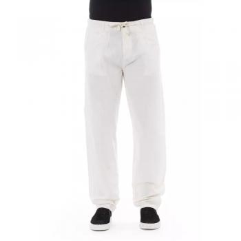 Pantaloni Imperfect in Cotone Blu W25
