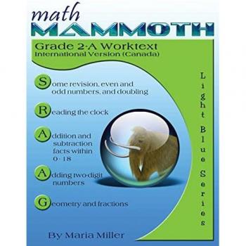 Math Mammoth Grade 2-A Worktext, International Version (Canada)
