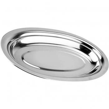Oval Stainless Steel Fish & Snack Serving Dish