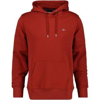 Felpa con Cappuccio Gant Reg Shield Rosso Iron Uomo S