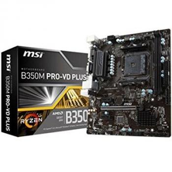 MSI B350M PRO-VD PLUS Socket AM4 Micro ATX AMD