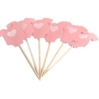 100pcs Bow Tie Cake Toppers - Happy Birthday Decorations