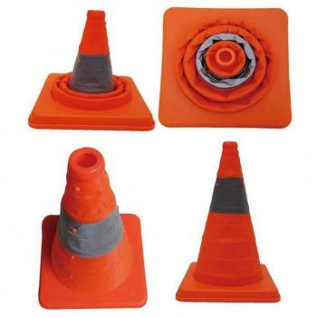 Cono Pieghevole Stradale Altezza 45cm Base 24x24cm