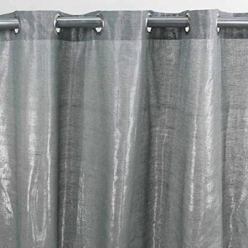Tenda Quarz – Cotonio liscio con sfumature di argento 140 x 250 cm