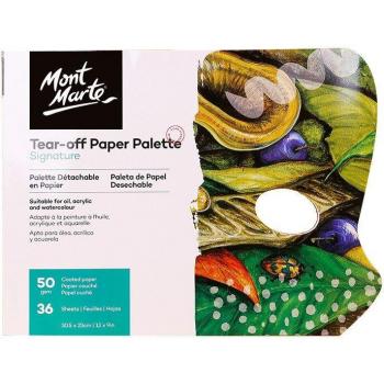Mont Marte Disposable Paper Palette - 36 Sheets, 23 x 30.5 cm