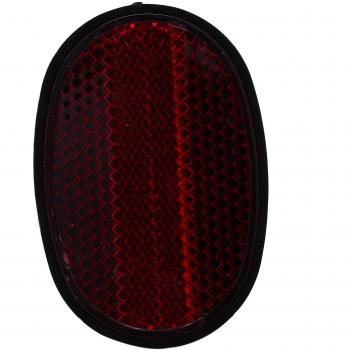Réflecteur Mur de Bicyclette Arrière Queue Ovale Rouge Noir