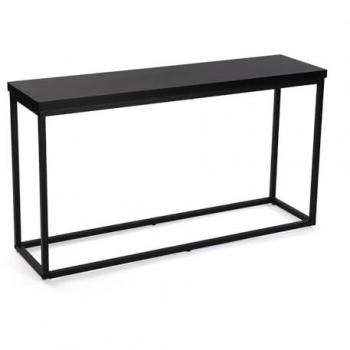Consola in metallo nero stile industriale 60 x 30 x 110 cm