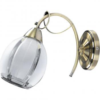Aplique Pared E27 Cristal Bronce Estilo Clásico IP20 Joel Rabalux