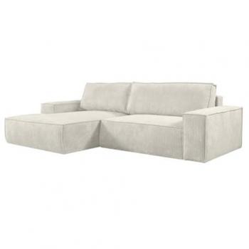 Beige Eckcouch mit Schlaffunktion Amelia – Linker Arm