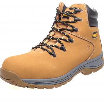 Apache AP31 Wheat Nubuck Safety Hiker Boots with Water Resistance - Size 8