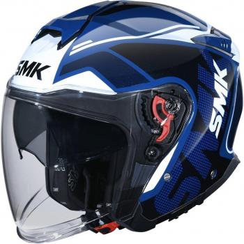 Casco SMK GTJ Tourer Blu e Bianco S