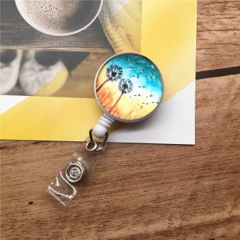 Retractable Dandelion ID Badge Holder