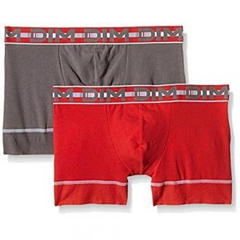 Bóxers Dim 3D Flex Stay&Fit, Hombre, 2, (Rouge Tonic/Gris Foncé), 5