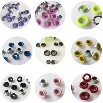 Bunte Metallösen 3-10mm für Handarbeiten