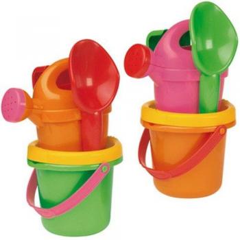 Ecoiffier P15715 Jeu de Plein Air Seaux Ronds Garnis 10 cm