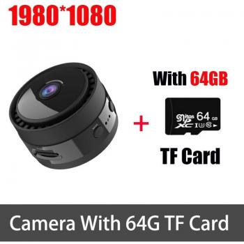 Cámara Acción Nocturna 1080p Mini WiFi con Batería y Detección de Movimiento