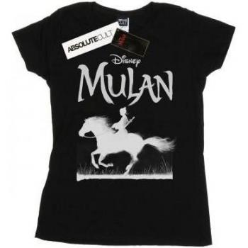 T-Shirt Mulan Donna Mono Cavallo di Cotone