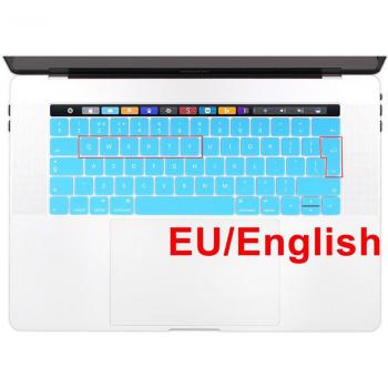 European Enter English Keyboard Protector for MacBook Pro 13/15 with Touch Bar A1706 A1707
