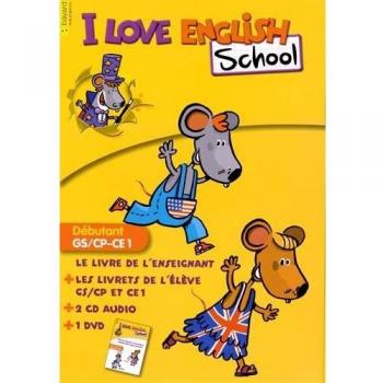 I Love English School Débutant GS/CP-CE1 : Le kit enseignant (1DVD + 2 CD audio)
