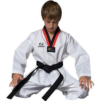 Dobok GINGPAI - Uniforme de Karate para Niños y Adultos, Cinturón Blanco de Taekwondo, 100% Algodón, Manga Larga