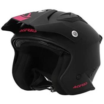 Casque Jet Acerbis Aria Noir-Rose