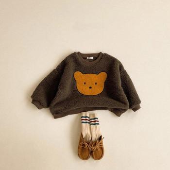 Cute Cartoon Bear Sweatshirt for Kids