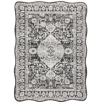 Sisal Organic Rug 2762 – Contemporary Black/Ecru Design