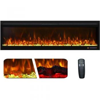 Chimenea eléctrica de pared Mystflame 3D La Perla 60