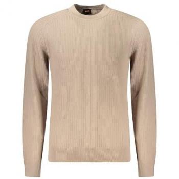 Strickpullover Modell Klincru – Rundhals, Herrenversion, orange, M