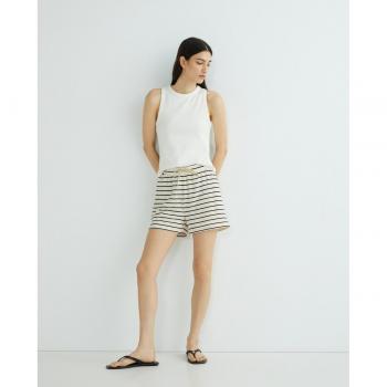 Shorts Vila Alo Con Lazada Negra y Blanca