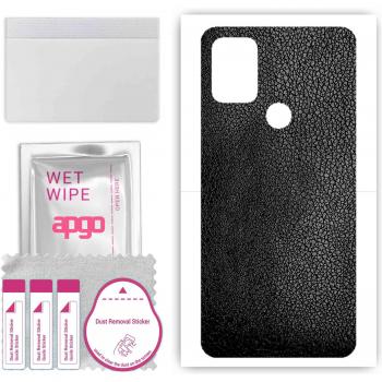 Apgo Black Leather Wrap for Umidigi Power 3