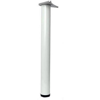 1100 mm White Breakfast Bar Table Leg Support – Adjustable 60 mm Diameter