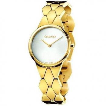 Calvin Klein Damenuhr K6E23546 – Analog, Quarz, Edelstahlarmband