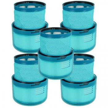 Dyson Gen5 Detect Vacuum Exhaust Filter – 5x Pack (White/Turquoise)