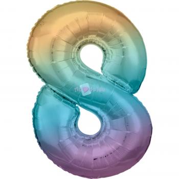 Amscan® Folienballon 8 – Regenbogentöne