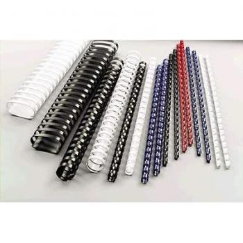 Peigne plat GBC en plastique rouge 19 mm