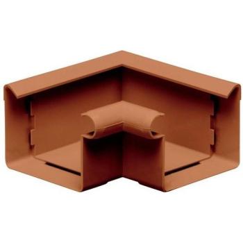 Équerre d'Angle Intérieur Gouttière 90° PVC Brun 68mm