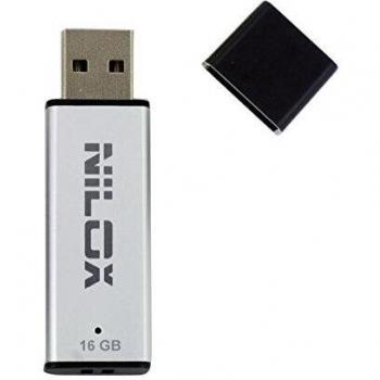 Nilox 16 GB USB2.0 memoria USB argento