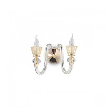 Aplique clásico Strauss 2 luces E14 oro rosa