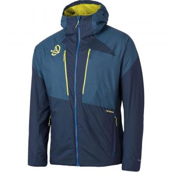 Giacca Ternua Kimo Cappuccio Blu e Giallo